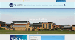 Desktop Screenshot of hamptoncollege.org.uk