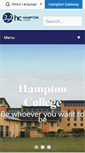 Mobile Screenshot of hamptoncollege.org.uk